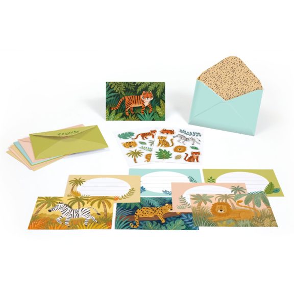 Meghívó készlet - Dzsungel parti - Jungle animals