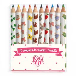Mini színes ceruza, 10 szín - Djeco