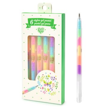   Zselés toll készlet - 6 pasztell színben - 6 pastel gel pens