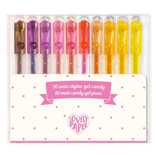 Zselés mini toll készlet - 10 cukorka színben Djeco