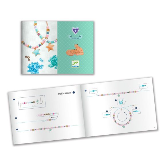 Ékszerkészítő készlet - Páros csillagok-karkötőkészítő -Heisi Djeco