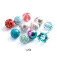   Ékszerkészítő készlet - Buborék gyöngyök, ezüst - Bubble beads, Silver