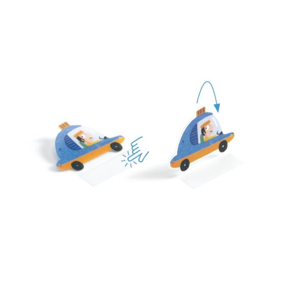 Matricázós sztorik, 3D - Közlekedés járművekkel - Lift-up stickers - Vehicles