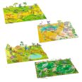   Matricázós sztorik, 3D - Állati élőhelyek - Lift-up stickers - Animals