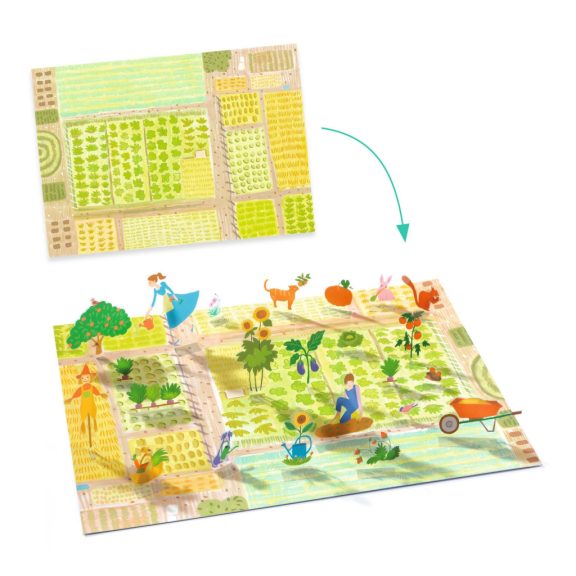 Matricázós sztorik, 3D - Élet vidéken - Lift-up stickers - Farm