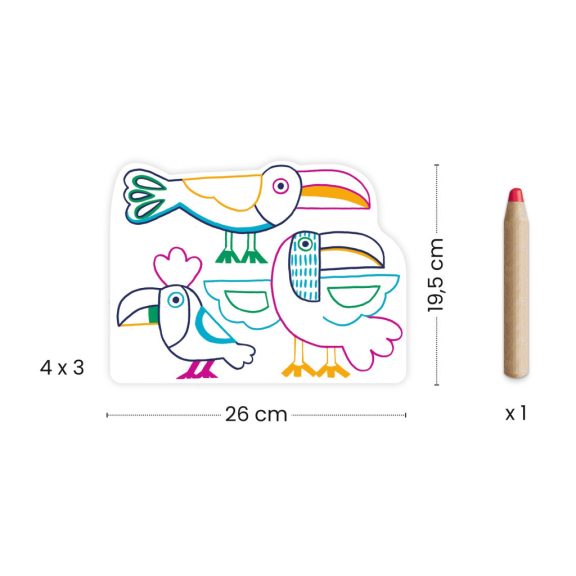 Meglepetés színező - Vadállatok - Wild families