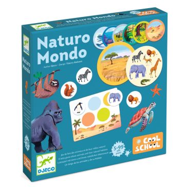 Állatok és élőhelyük párosító társasjáték Djeco