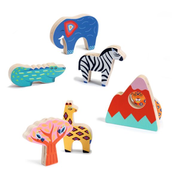 Formaillesztő, formaberakó - Szavannai történet  Djeco