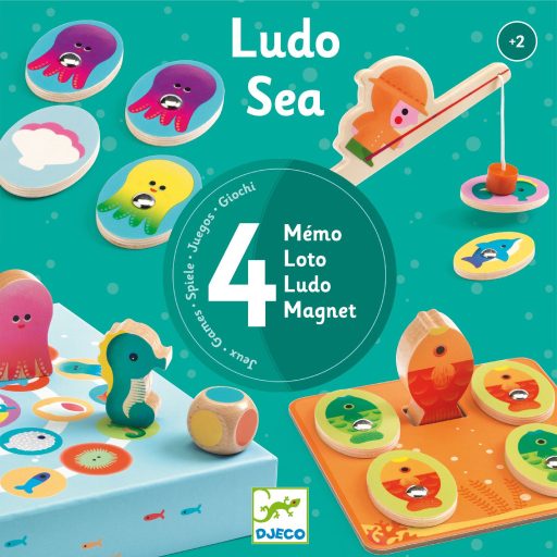 Társasjáték - Tengerben - Ludo Sea - 4 games