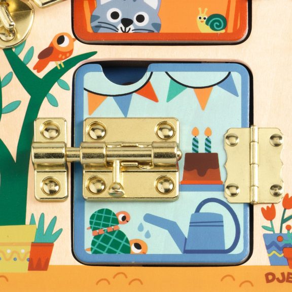 Zárak, reteszek- nyitás-zárás fejlesztőjáték Djeco