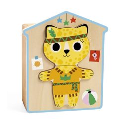   Képkirakó - Cirmos cicák- öltöztető- Dressup - mix Djeco