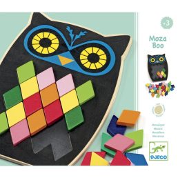 Képkirakó - Színes mozaikok- baglyos - Mosa Boo Djeco