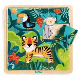 Képkirakó, puzzle - Dzsungel állatai Djeco