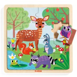 Képkirakó, puzzle - Erdei állatok  Djeco