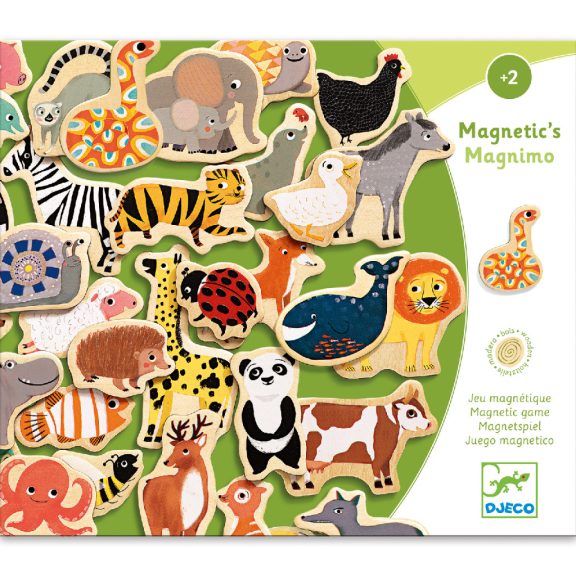 Mágneses képkirakó - Állatok kavalkádja Djeco