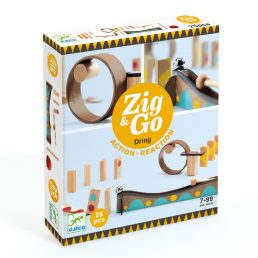 Építőjáték- Akció-reakció -Zig & Go- 25db-os