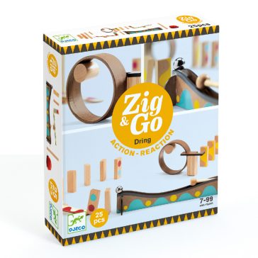 Építőjáték- Akció-reakció -Zig & Go- 25db-os