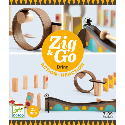 Építőjáték- Akció-reakció -Zig & Go- 25db-os