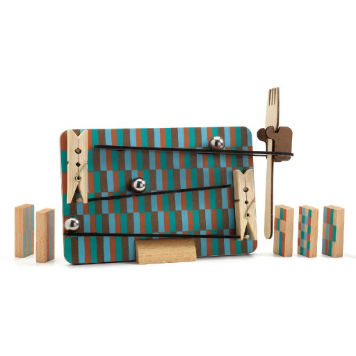 Építőjáték- Akció-reakció -Zig & Go- villa és csipeszek-14 db-os