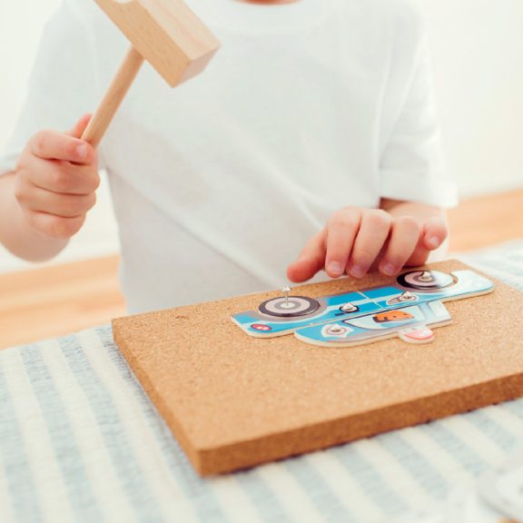 Kalapálós játék - Autós -Djeco