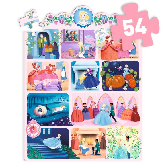 Mese puzzle - Hamupipőke, 54 db-os