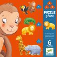   Óriás puzzle - Afrikai állatok- Marmoset és barátai - Djeco