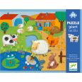   Óriás puzzle - Tanyasi állatsimogató, 12+8 db-os - Tactile farm puzzle