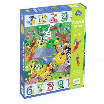 Számok erdeje a Dzsungelben puzzle- 54db-os