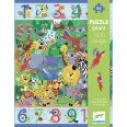 Számok erdeje a Dzsungelben puzzle- 54db-os