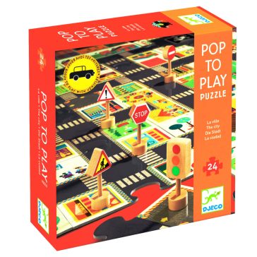 Óriás puzzle - Város - 100x63 cm- Djeco