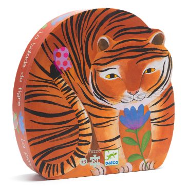 Formadobozos puzzle - A tigris sétája -24db-os Djeco