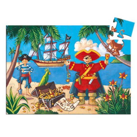 Formadobozos puzzle - Kalózok kincse-36db-os