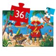 Formadobozos puzzle - Kalózok kincse-36db-os