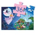 Formadobozos puzzle - Tündér és az unikornis- 36db-os