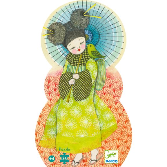 Formadobozos puzzle 36db-os - Japán Kokeishi Djeco