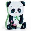 Formadobozos puzzle - Panda és kicsinye -24db-os Djeco