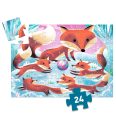   Formadobozos puzzle - Gyömbér a kis róka, 24 db-os - Ginger, little fox