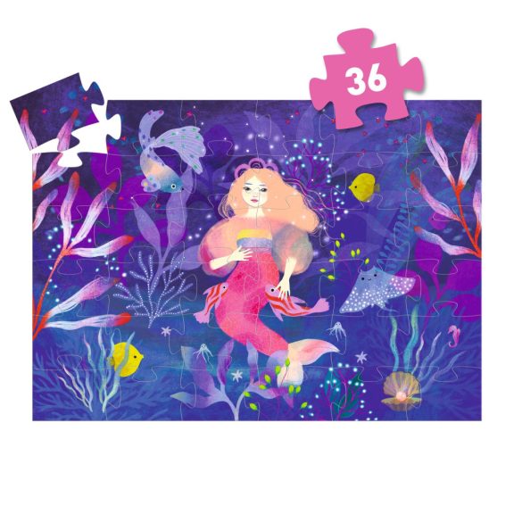 Formadobozos puzzle - Ella a sellő, 36 db-os - Ella, the mermaid
