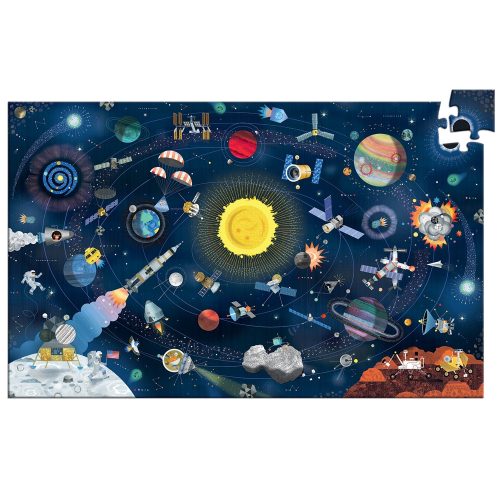 Megfigyeltető puzzle - A világűr, 200 db-os + booklet Djeco