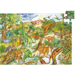 Megfigyeltető puzzle - Dinoszauruszok 100 db-os  Djeco