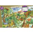 Megfigyeltető puzzle - Dinoszauruszok 100 db-os  Djeco