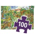 Megfigyeltető puzzle - Dinoszauruszok 100 db-os  Djeco