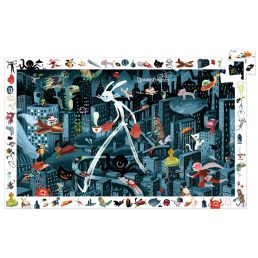 Megfigyeltető puzzle - Éjszakai város, 200 db-os  Djeco