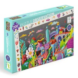 Megfigyeltető puzzle - Őrült város, 200 db-os  Djeco