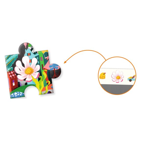 Megfigyeltető puzzle - Őrült város, 200 db-os  Djeco