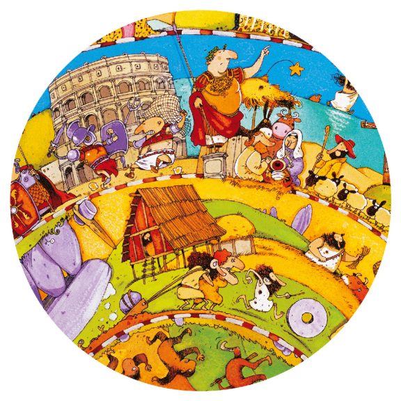 Megfigyeltető puzzle - Történelem - spirál puzzle + booklet