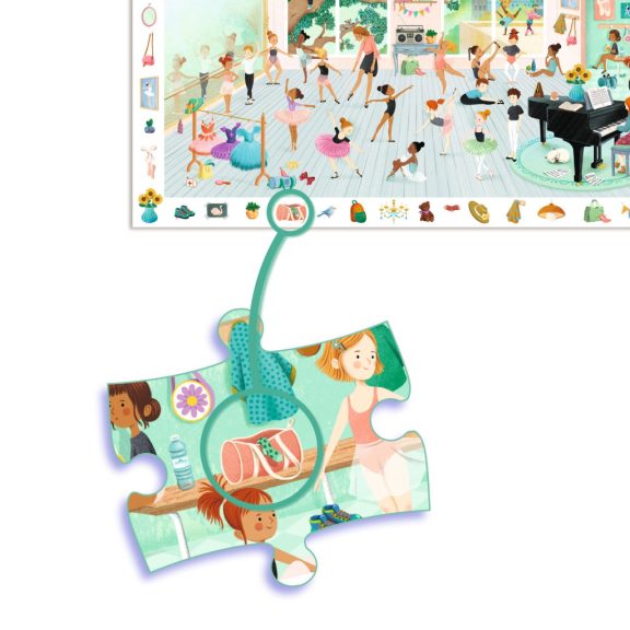 Megfigyeltető puzzle - Balett iskola, 100 db-os - The dance school