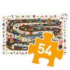 Megfigyeltető puzzle - Állati autóverseny 