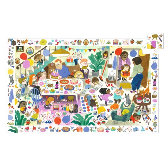 Megfigyeltető puzzle - Szülinapi parti, 54 db-os - Birthday Party