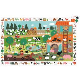 Megfigyeltető puzzle - A farm- 35 db-os  Djeco